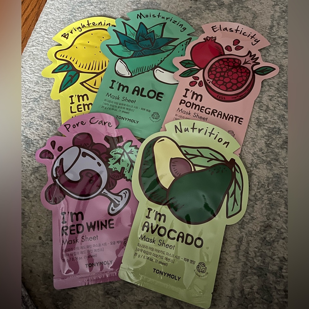 TONYMOLY face masks
